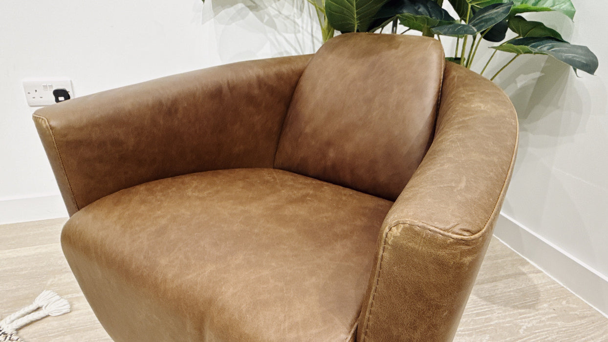 Sofology Lucano Chair in Las Vegas Dark Brown