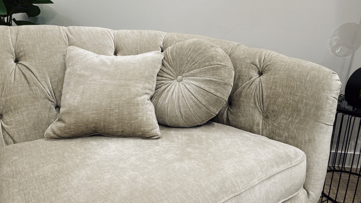 Sofology The Gatsby Fabric 3 Seater in Luxury Chenille Linen