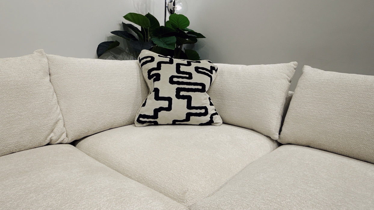 Sofology Westwood 3 Corner 3 Fabric Sofa in Soft Boucle Ecru
