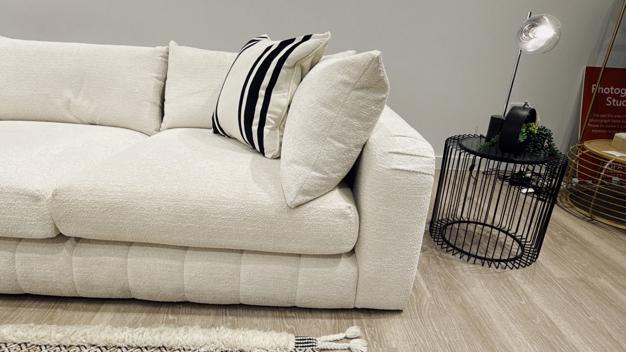 Sofology Westwood 3 Corner 3 Fabric Sofa in Soft Boucle Ecru