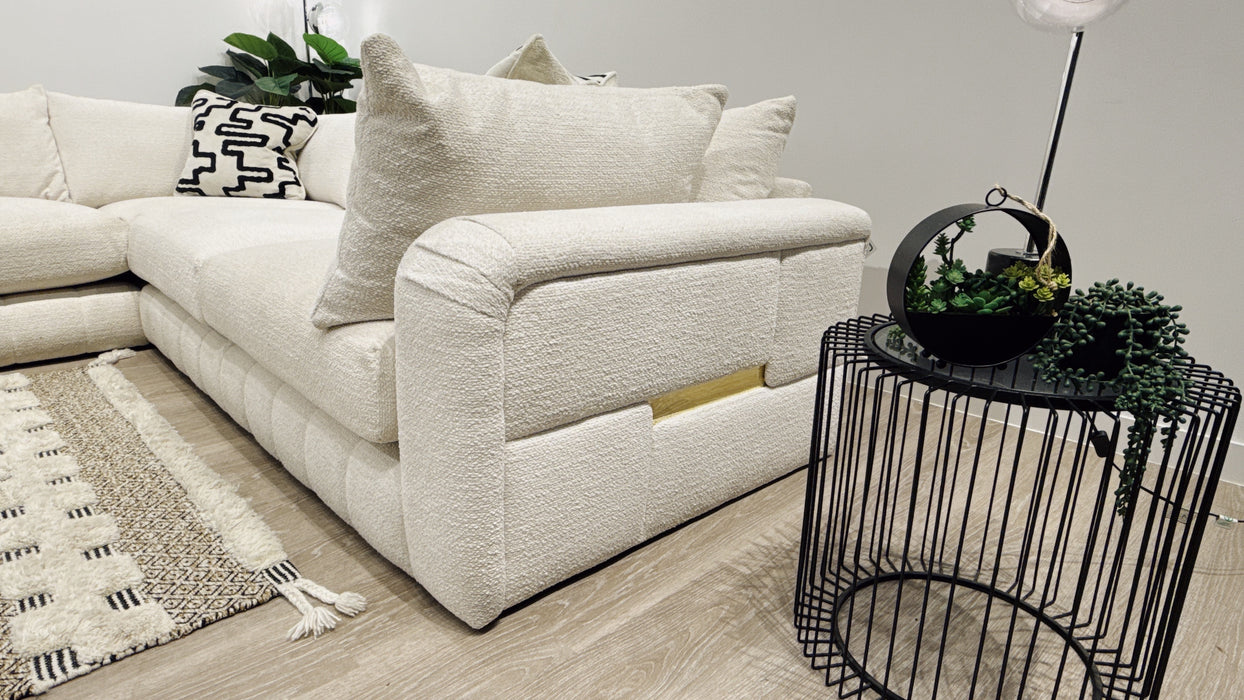 Sofology Westwood 3 Corner 3 Fabric Sofa in Soft Boucle Ecru