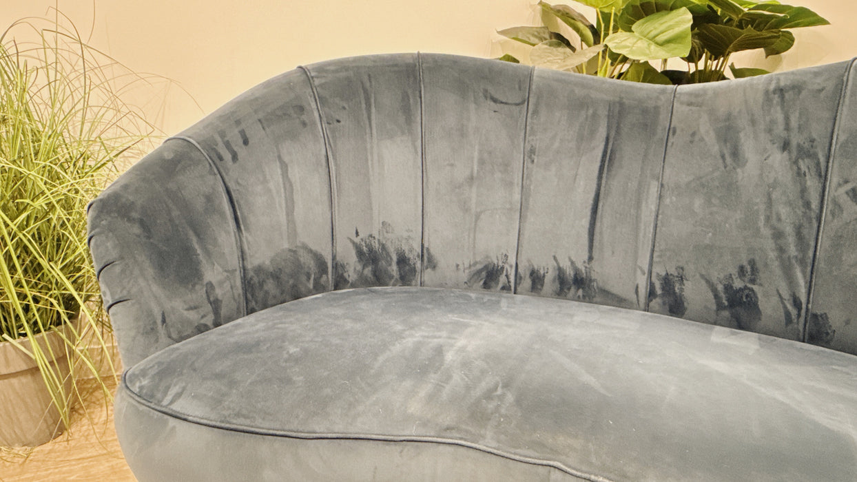 Sofology Perle Fabric 2 Seater Sofa in Plush Teal