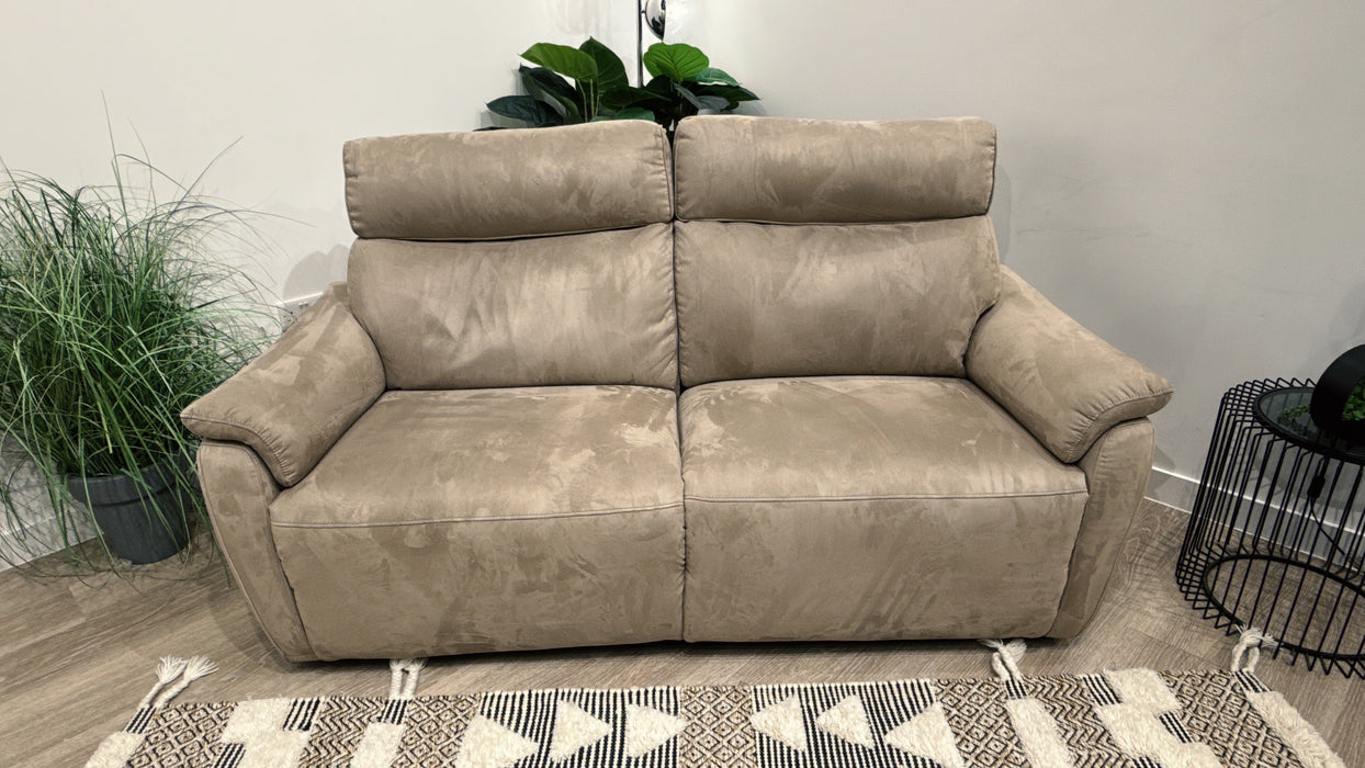 Sofology Parker Fabric 2.5 Seater Power Recliner/Headrest in Lifestyle Plush Nutmeg