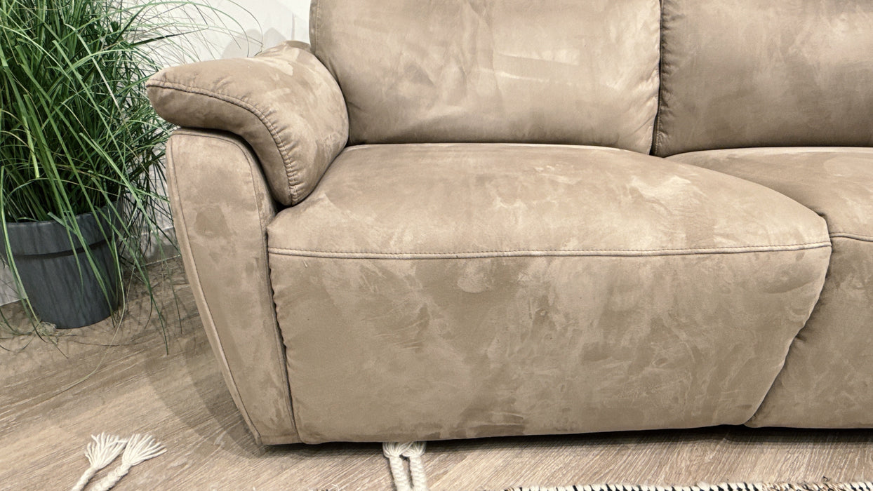 Sofology Parker Fabric 2.5 Seater Power Recliner/Headrest in Lifestyle Plush Nutmeg