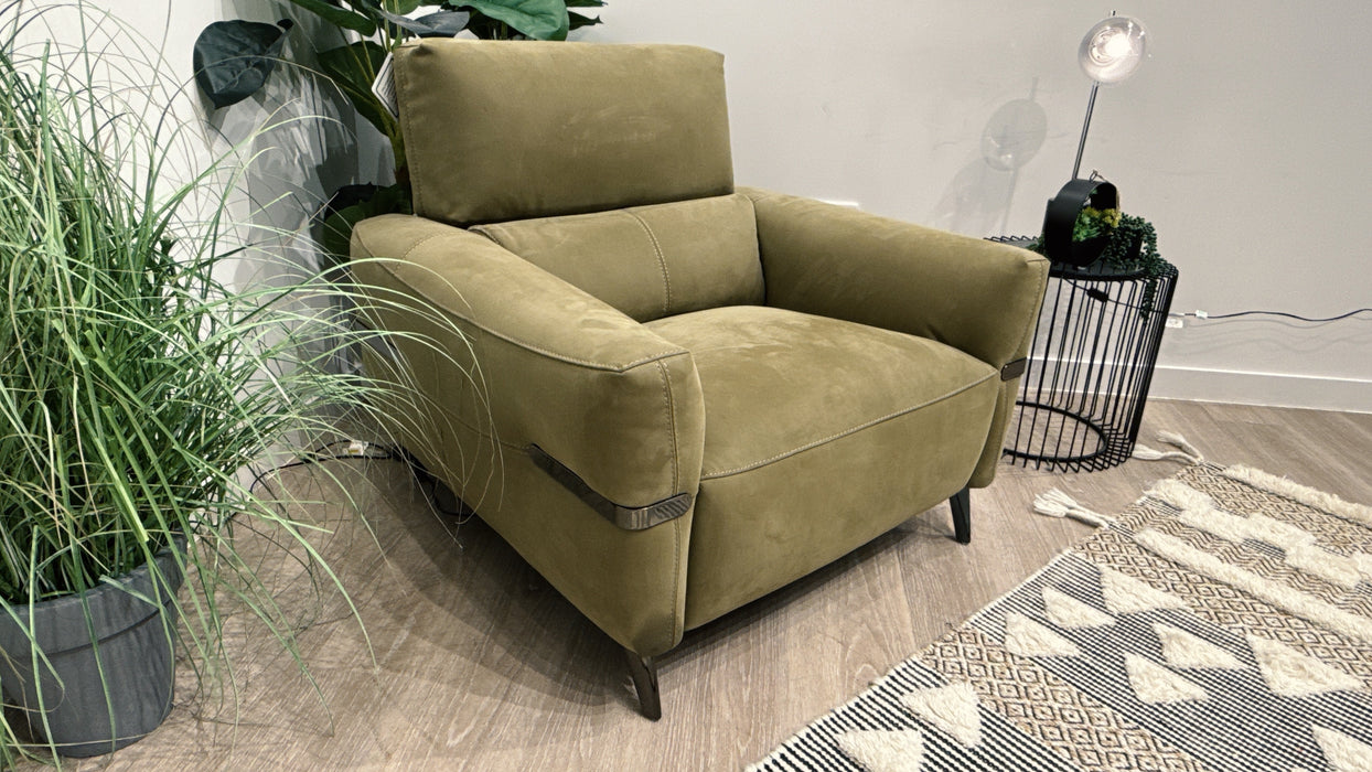 Sofology Arlington Fabric Chair in Lifestyle Nubuck Feel Olive