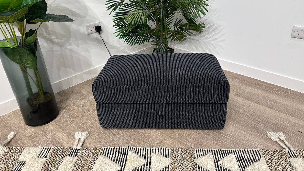 DFS New Tamla Storage Footstool In Black
