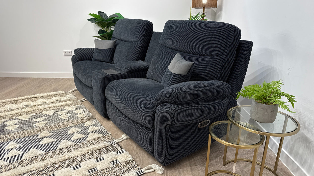 DFS TAMLA 3 SEATER  POWR RECLINER + CONSOLE