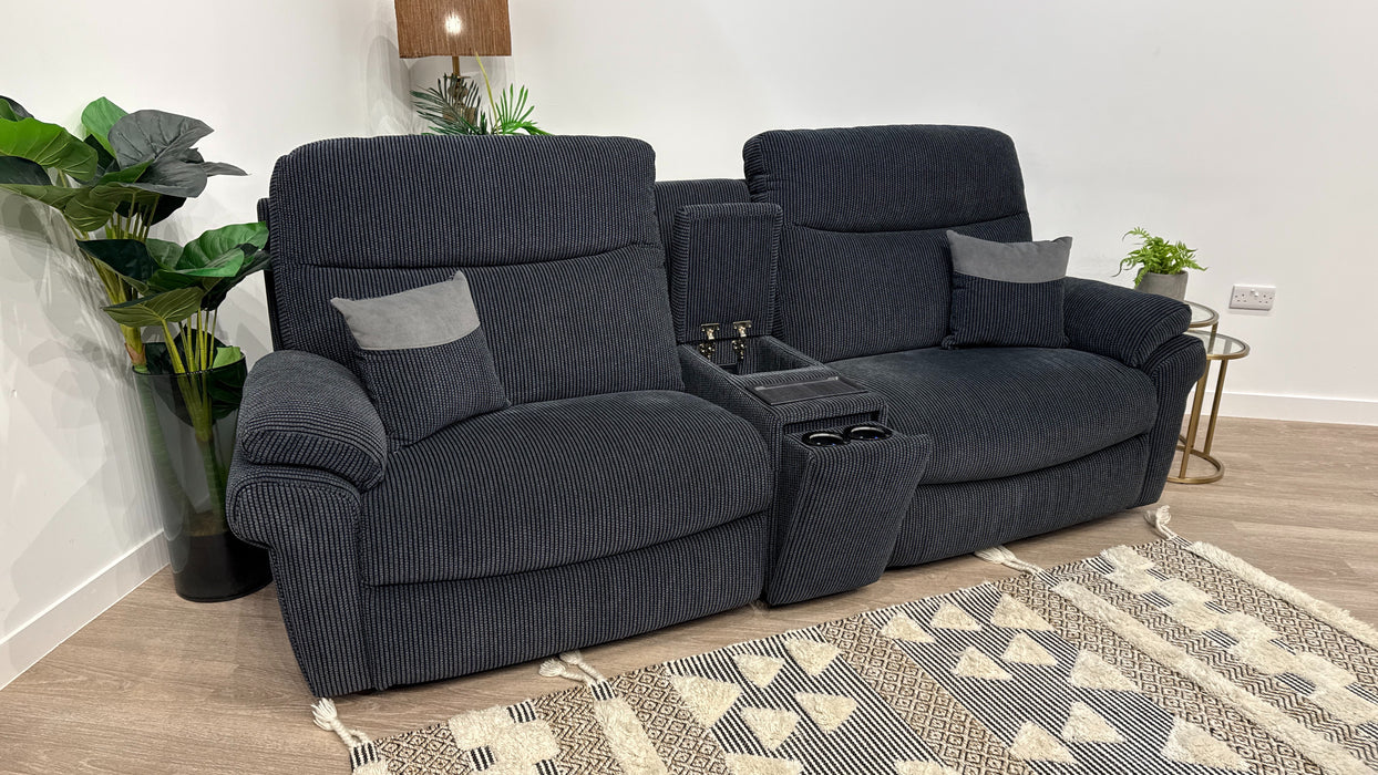 DFS TAMLA 3 SEATER  POWR RECLINER + CONSOLE