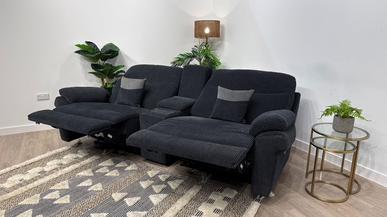 DFS TAMLA 3 SEATER  POWR RECLINER + CONSOLE