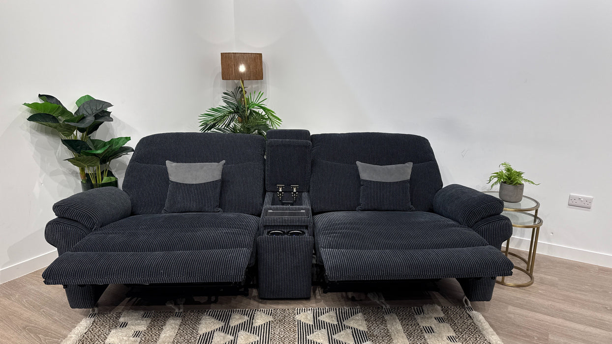 DFS TAMLA 3 SEATER  POWR RECLINER + CONSOLE