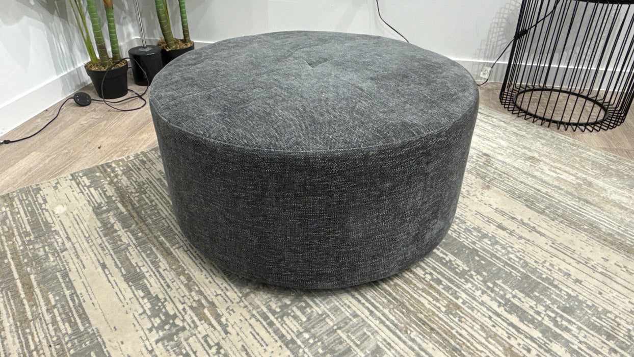 Sofology Portobello Designer Footstool in Chenille Charcoal