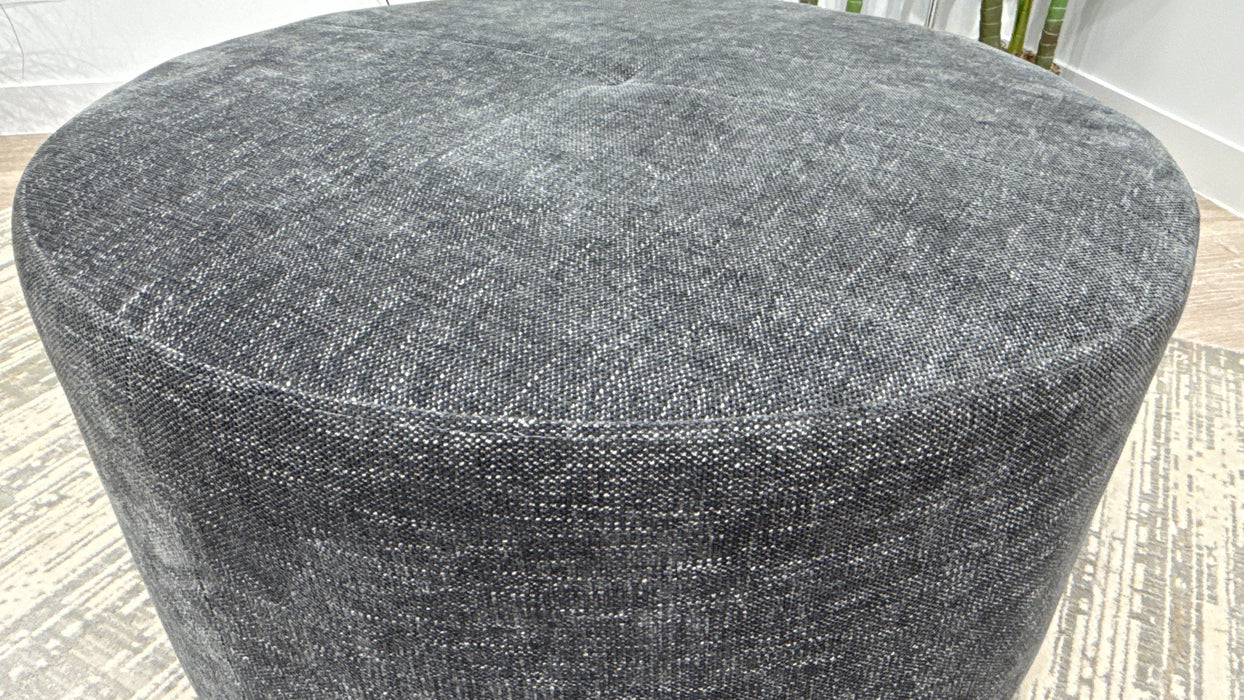 Sofology Portobello Designer Footstool in Chenille Charcoal