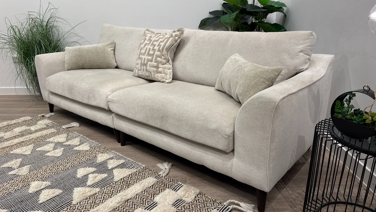 Mayfair 4 Seater Split Fabric Sofa in Chenille Mist Mix