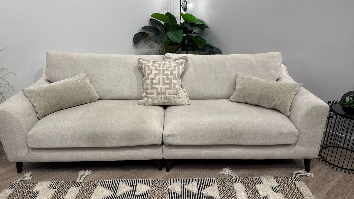 Mayfair 4 Seater Split Fabric Sofa in Chenille Mist Mix