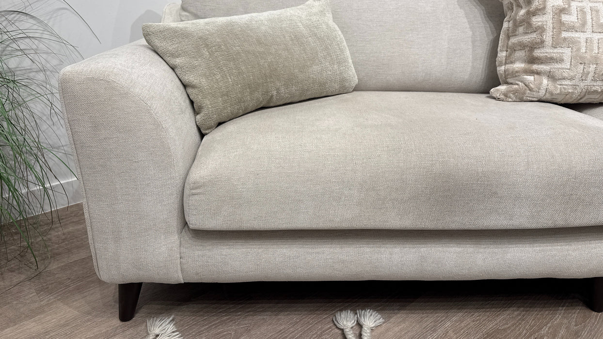 Mayfair 4 Seater Split Fabric Sofa in Chenille Mist Mix