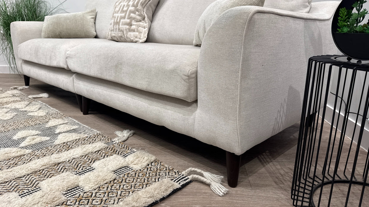 Mayfair 4 Seater Split Fabric Sofa in Chenille Mist Mix