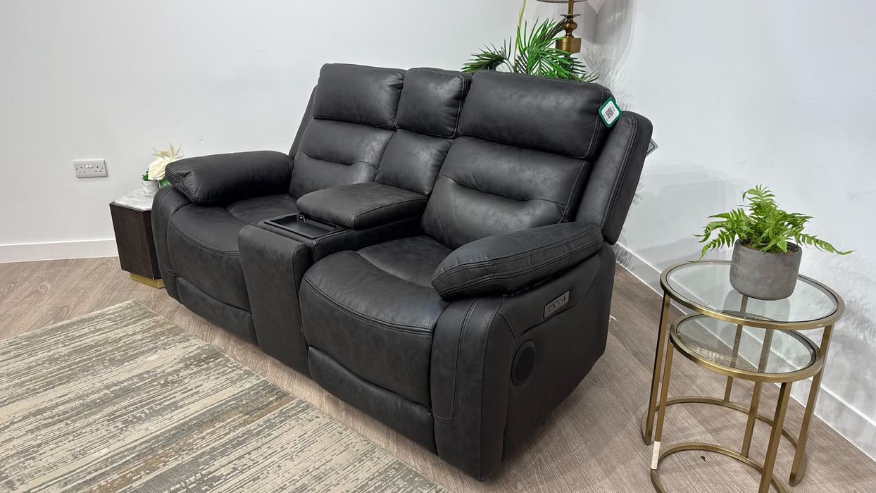 DFS Pierson 2 Seater Music Power Recliner With Console