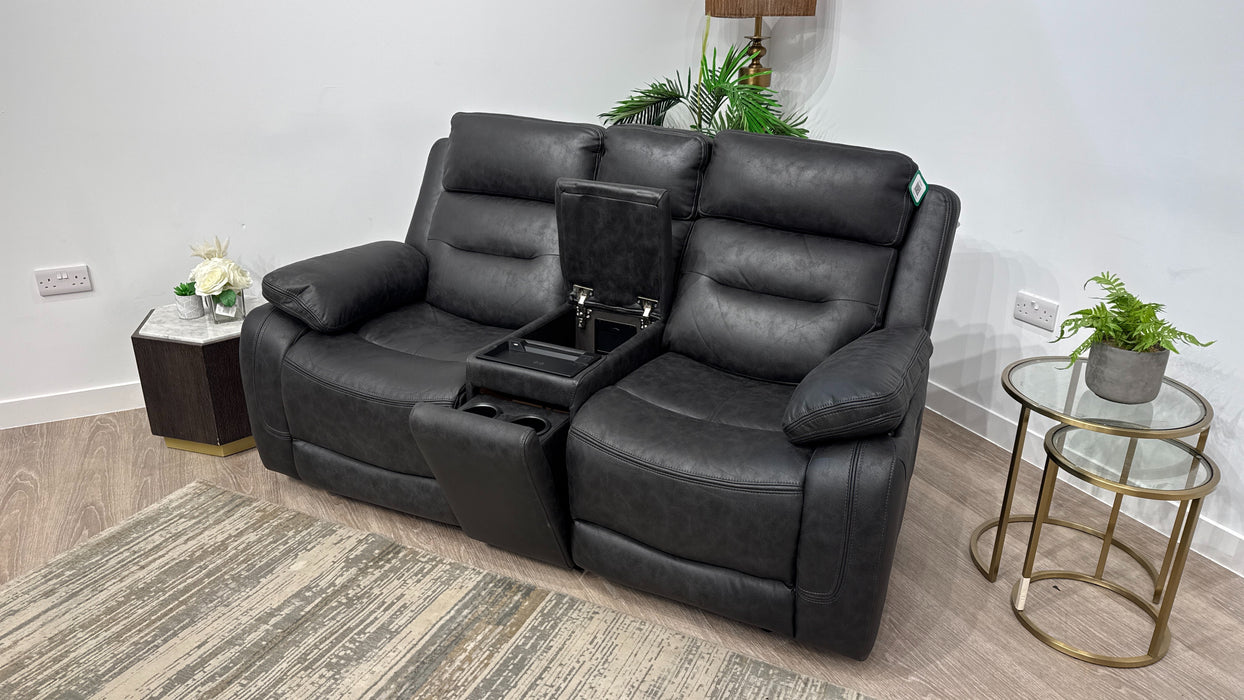 DFS Pierson 2 Seater Music Power Recliner With Console
