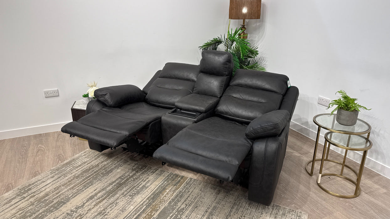 DFS Pierson 2 Seater Music Power Recliner With Console