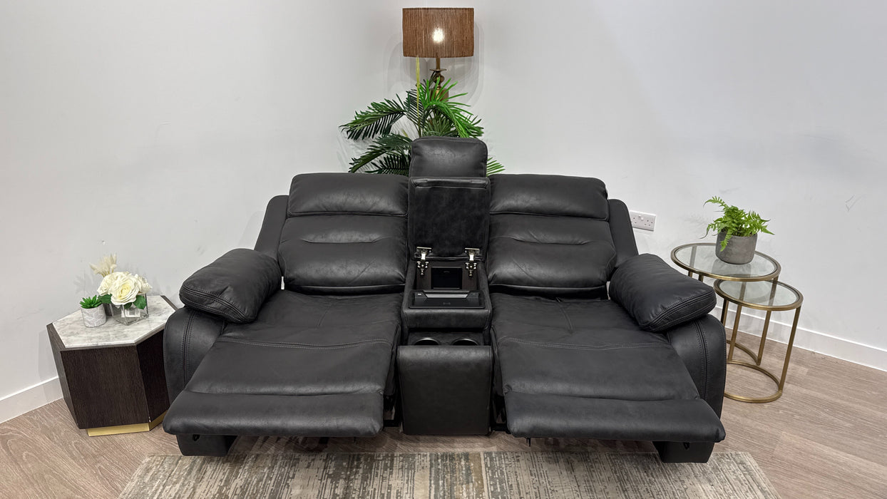 DFS Pierson 2 Seater Music Power Recliner With Console