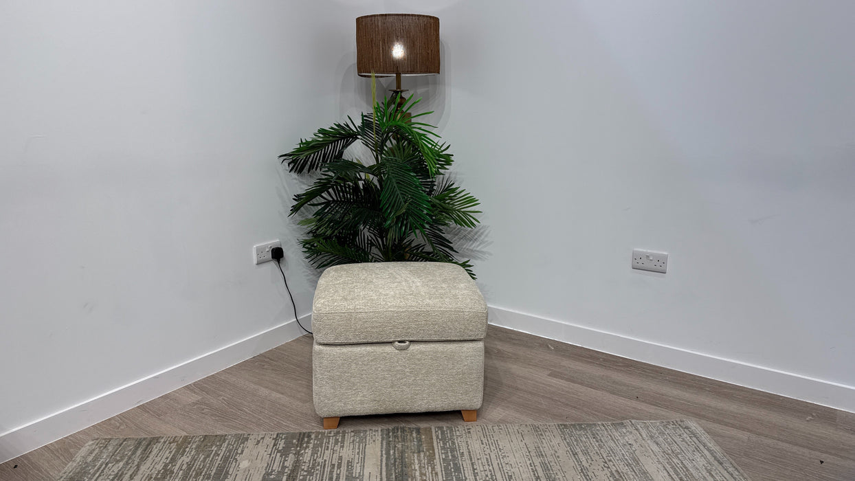 DFS San Mateo Storage Footstool In Oyster