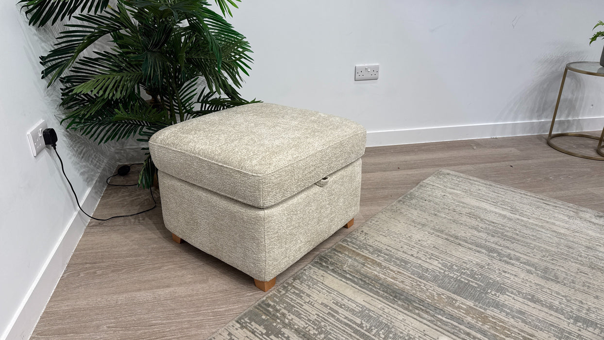 DFS San Mateo Storage Footstool In Oyster