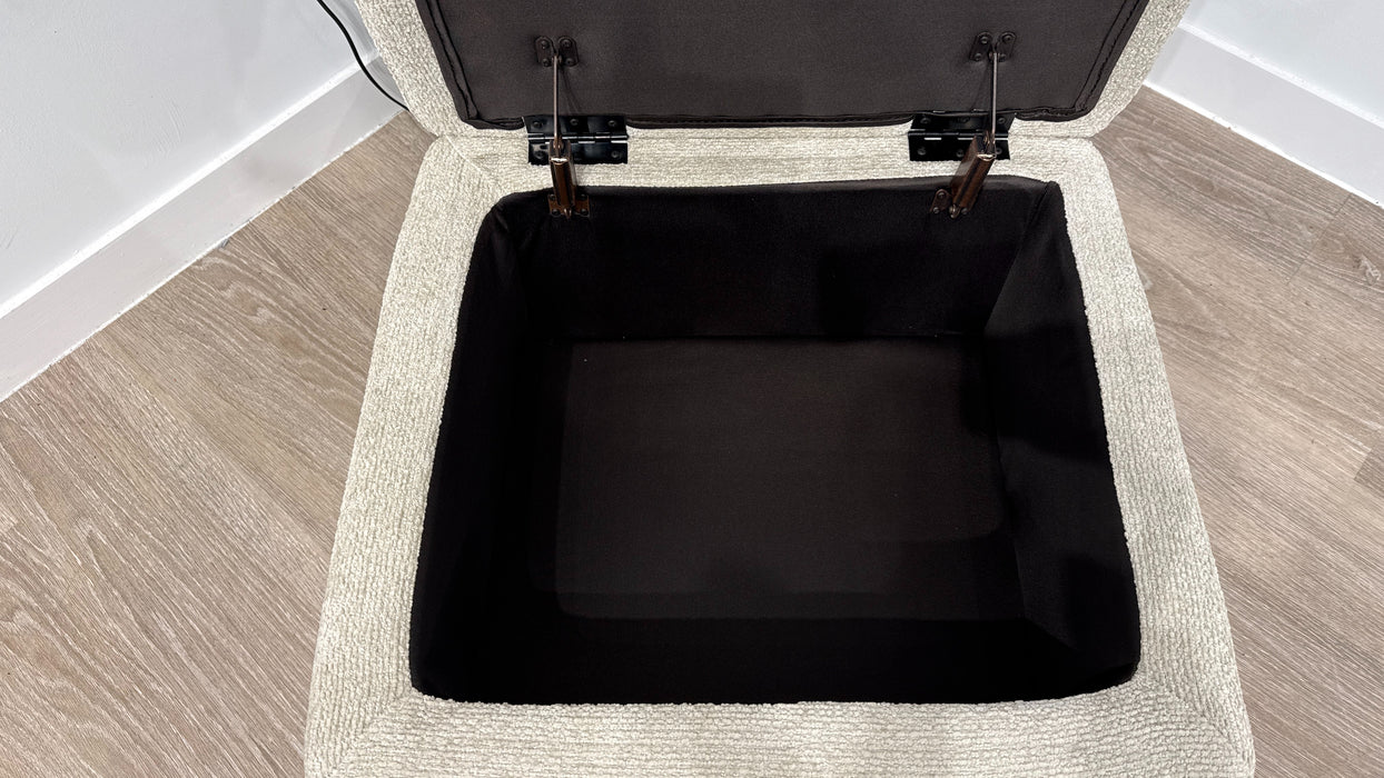DFS San Mateo Storage Footstool In Oyster