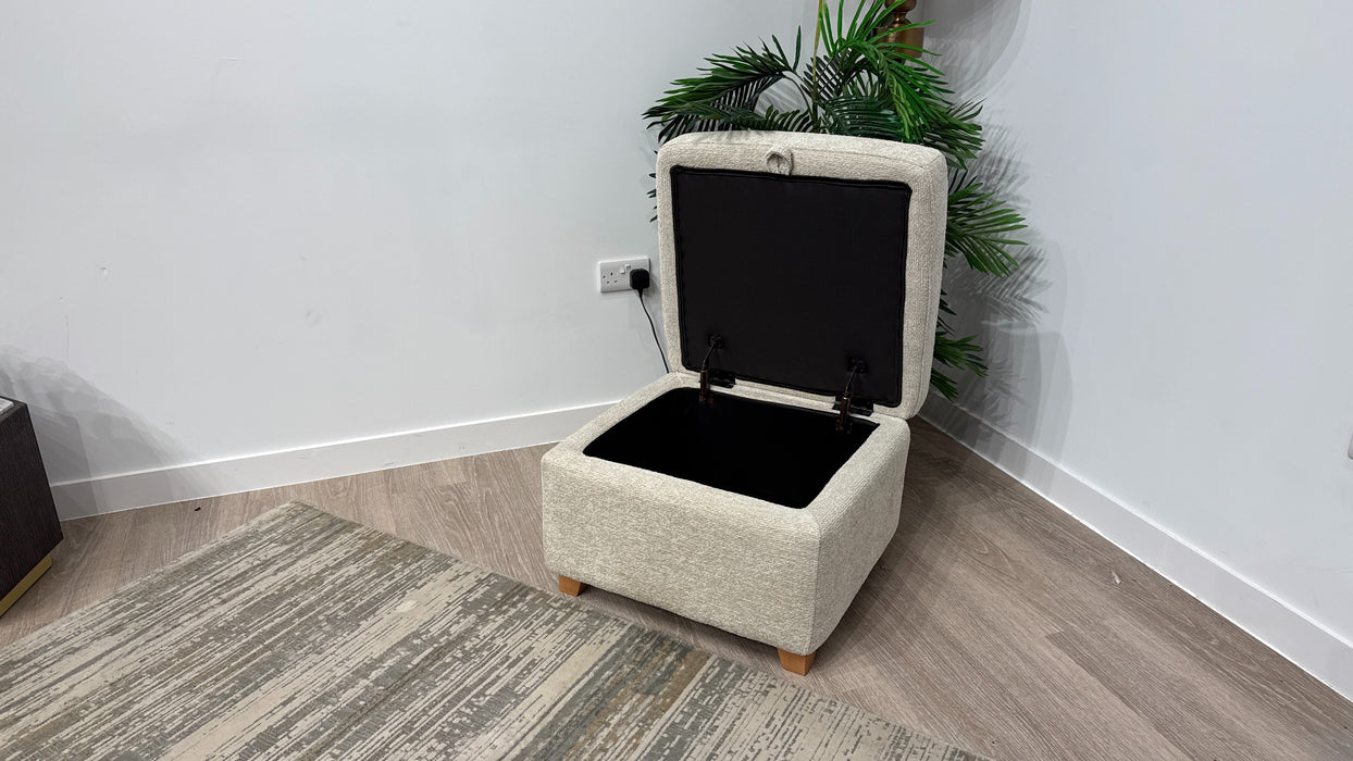 DFS San Mateo Storage Footstool In Oyster