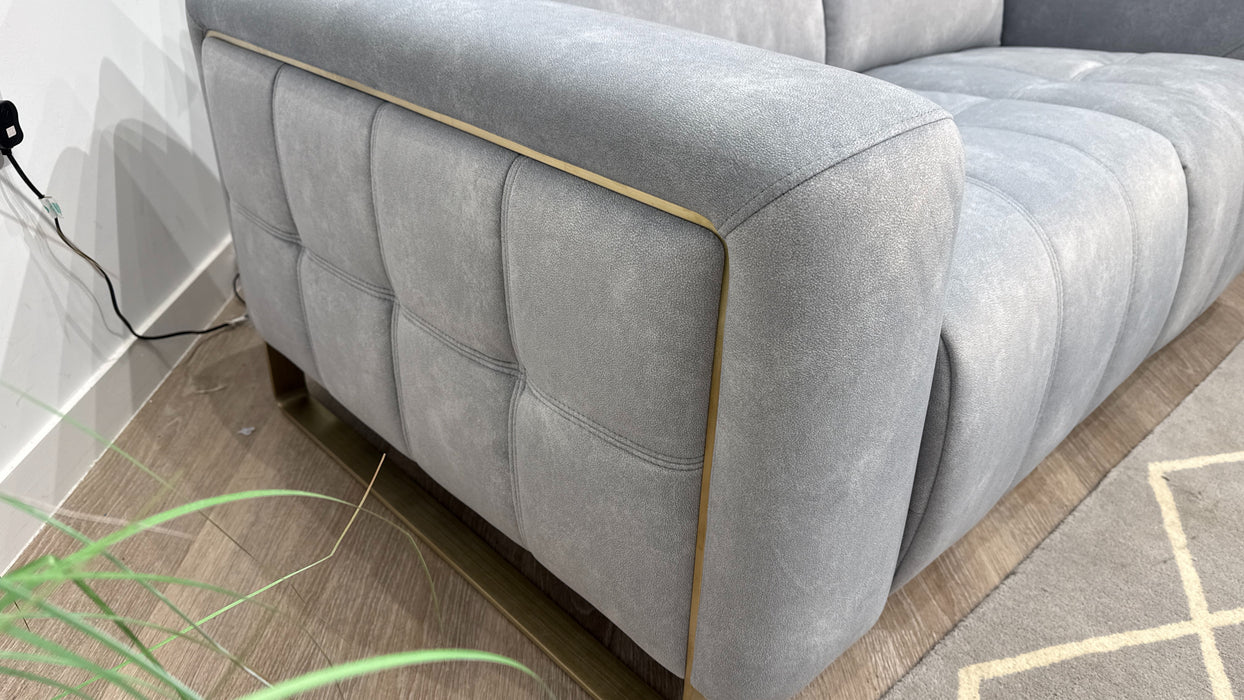 Sofology Marvella Fabric 2 Seater in Lifestyle Flecked Silver