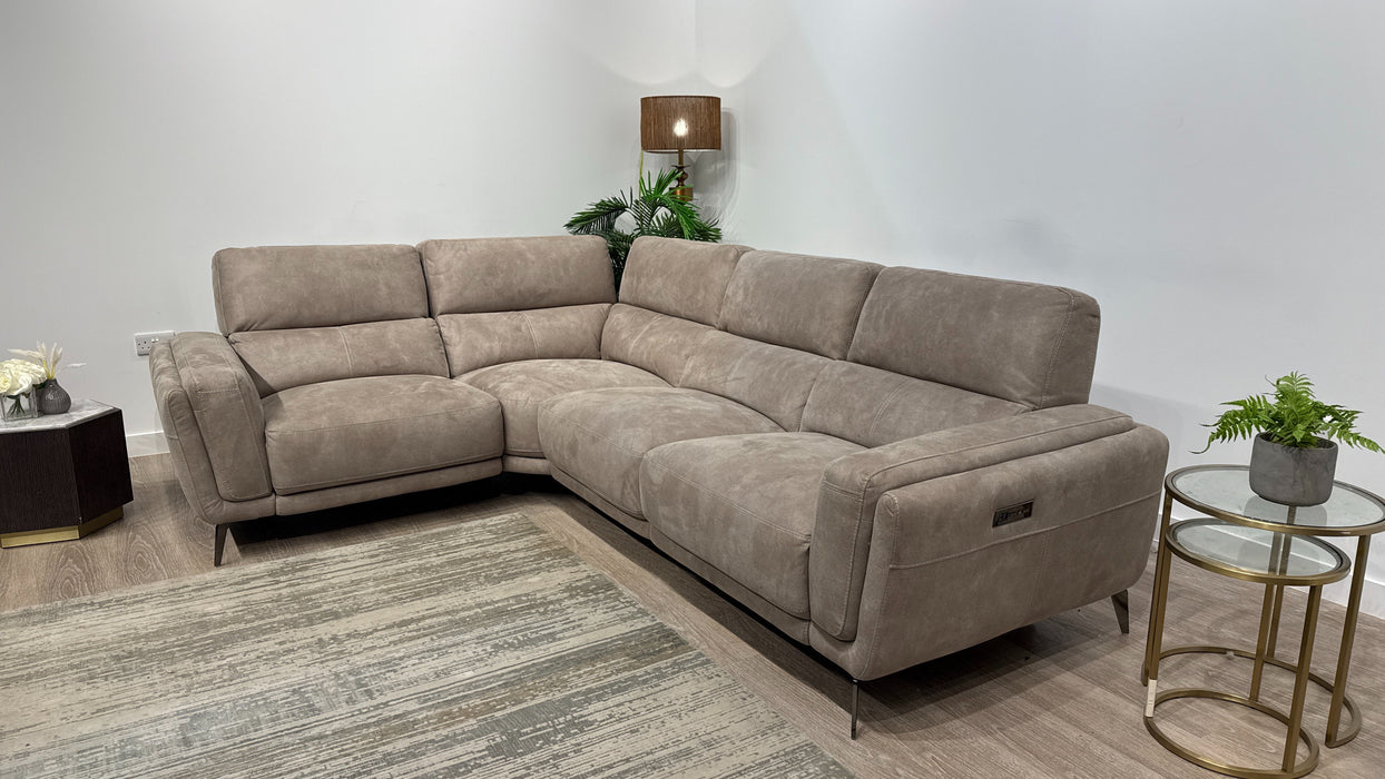 DFS Mateo 2 Corner 1 Power Recliner In Stone