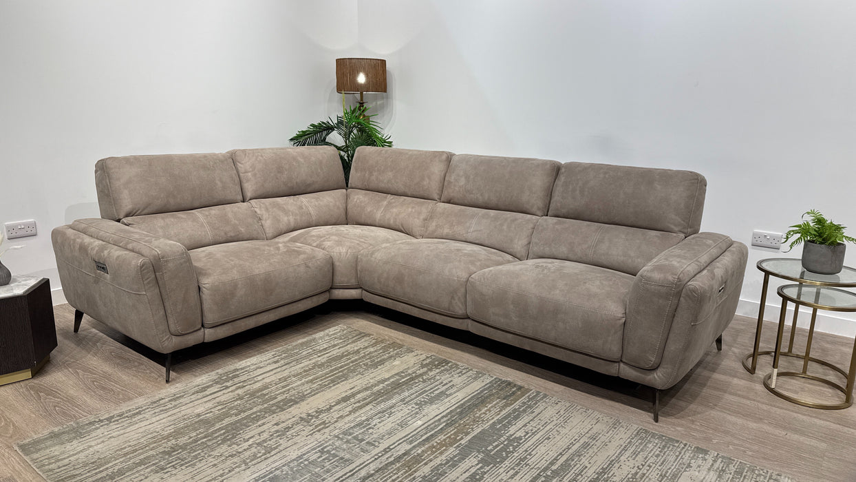 DFS Mateo 2 Corner 1 Power Recliner In Stone