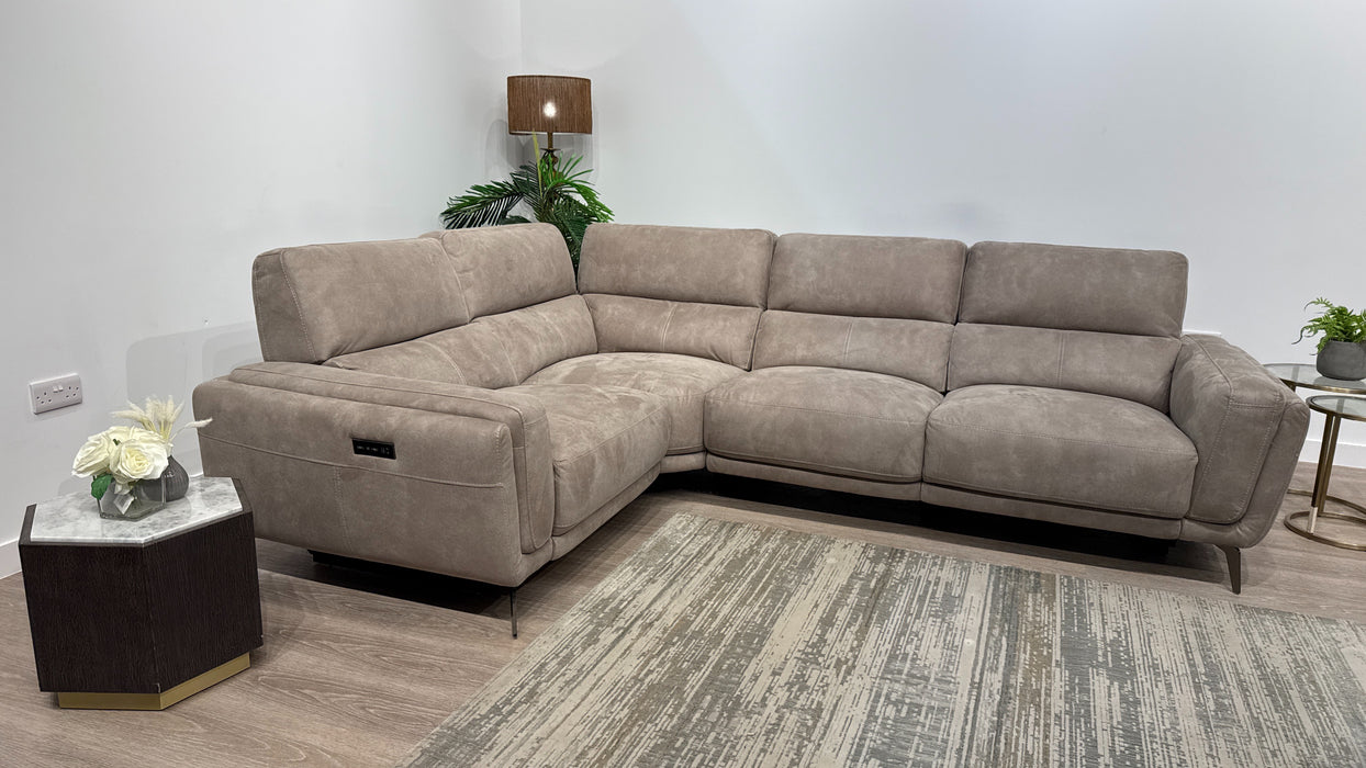 DFS Mateo 2 Corner 1 Power Recliner In Stone