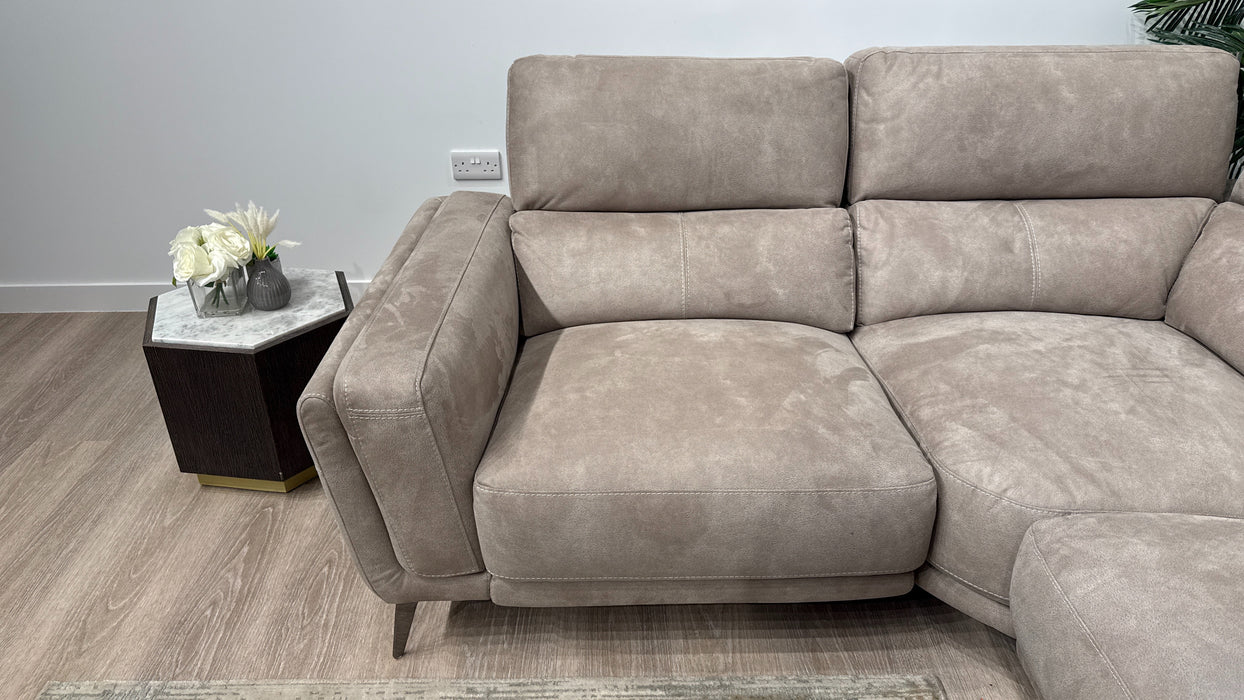 DFS Mateo 2 Corner 1 Power Recliner In Stone