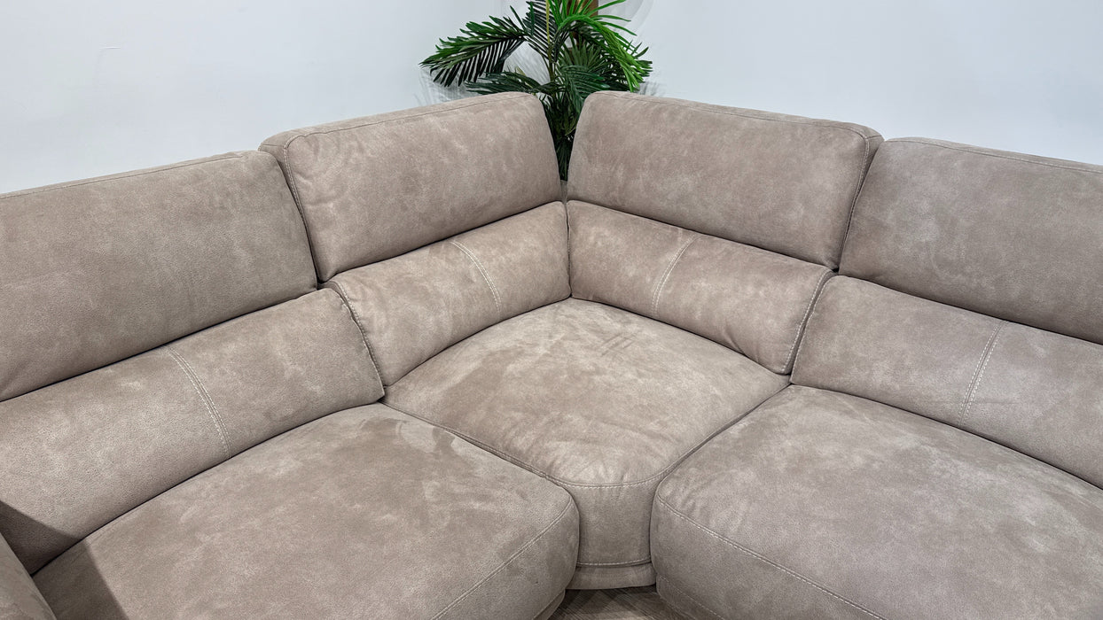 DFS Mateo 2 Corner 1 Power Recliner In Stone