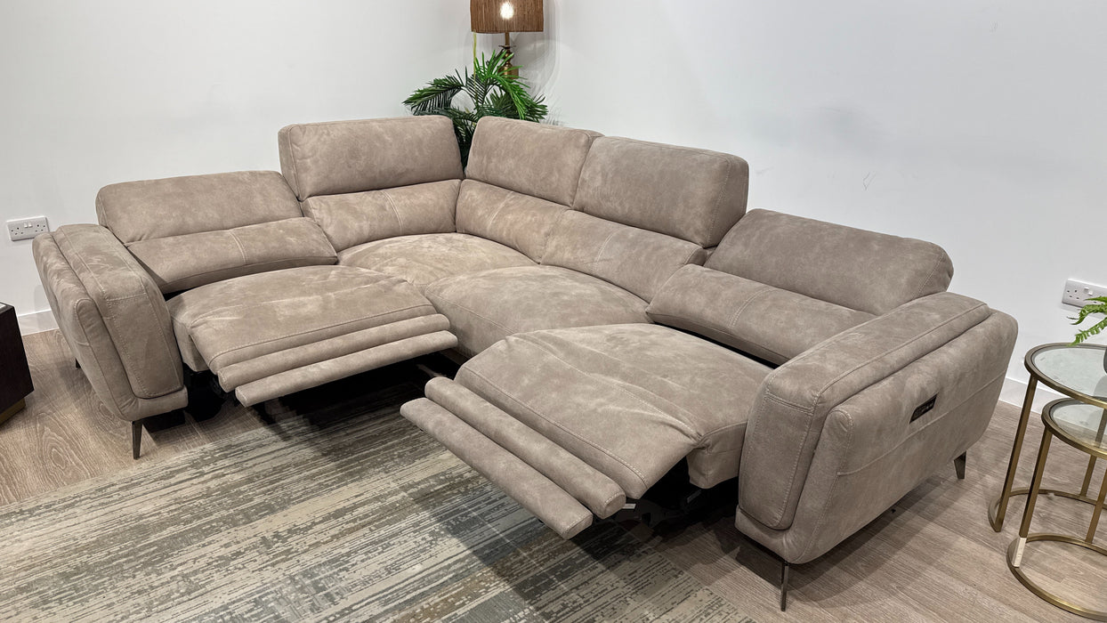 DFS Mateo 2 Corner 1 Power Recliner In Stone