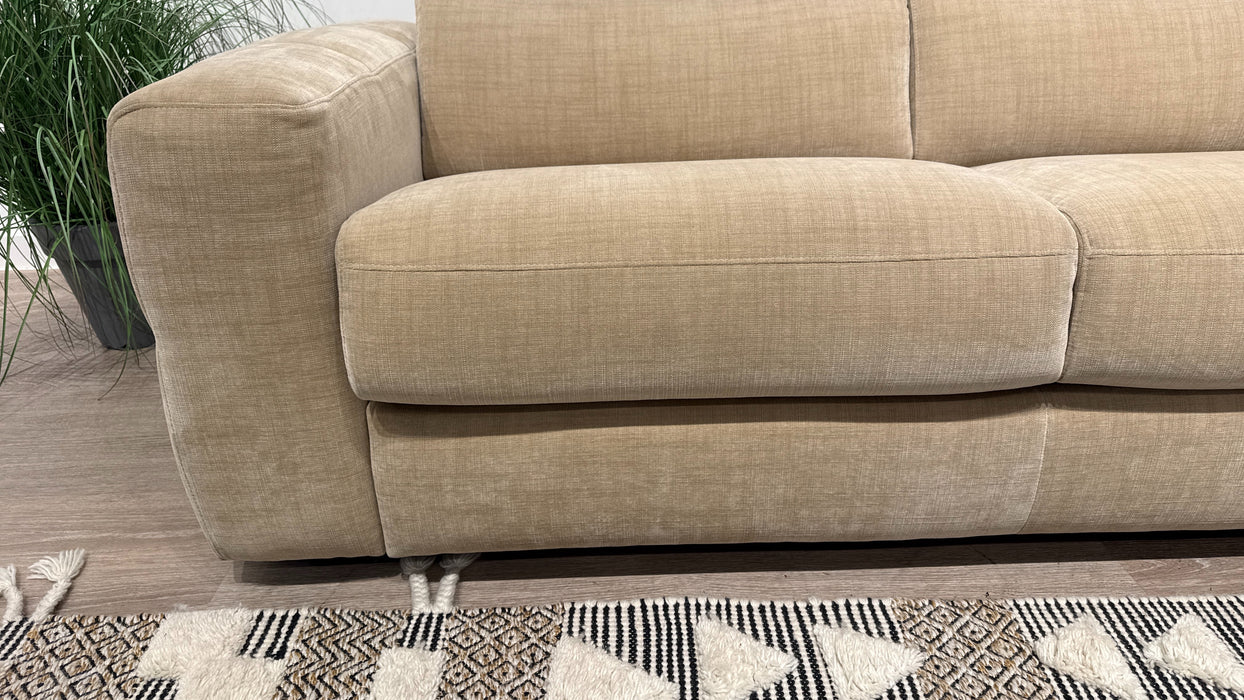 Sofology Colorado 3 Corner 1.5 Power Recliner + Sofabed in Antique Chenille Wicker
