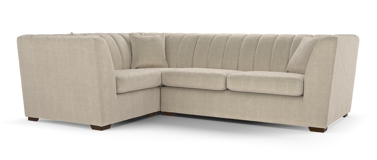 Sofology Downtown 1 corner 2 in  Soft Chenille Wicker All Over