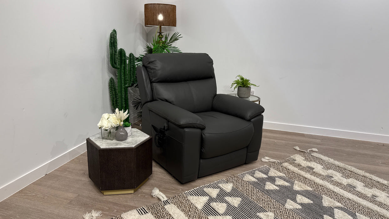 DFS Nevara Lift & Rise Power Recliner  Chair In Shadow