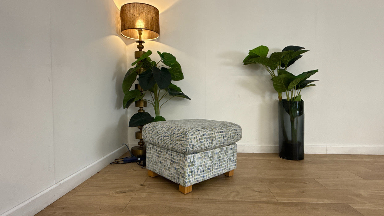 Sofology The Layla Fabric Storage Footstool in Novak Ocean