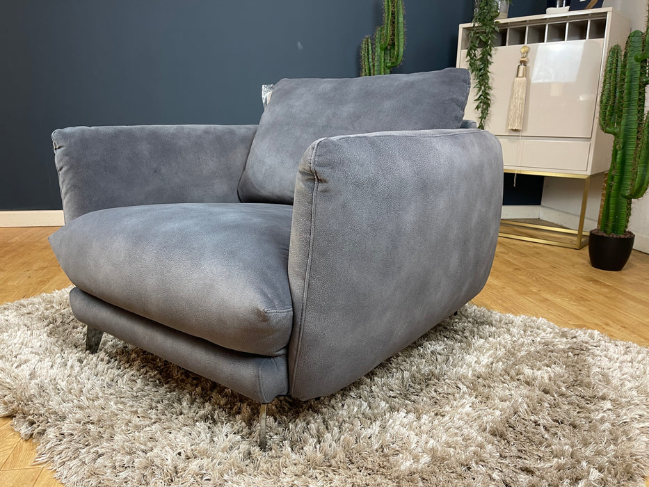 Adler Fabric Chair Mottled Charcoal (WA2)