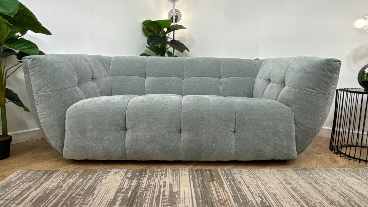 Sofology Lunar Fabric 2 Seater in Textured Chenille Seafoam