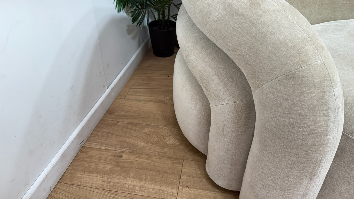Sofology Dalston Fabric 2 Seater in Soft Chenille Linen Limited Edition