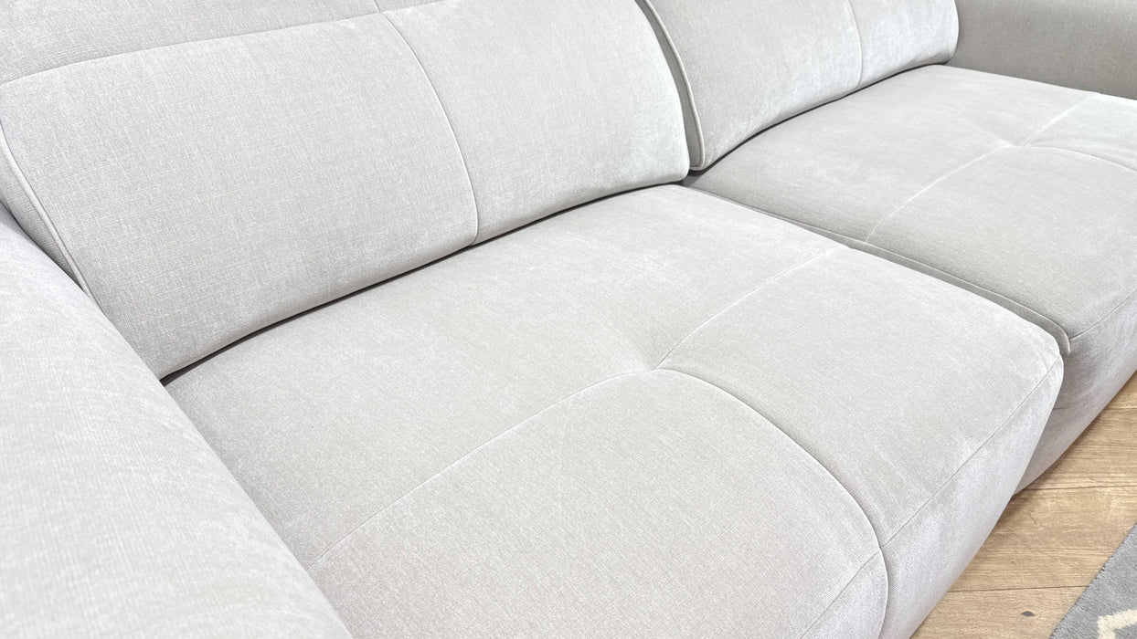 Sofology Riviera Fabric 3 Seater Motion Chaise in Relaxed Chenille Cotton