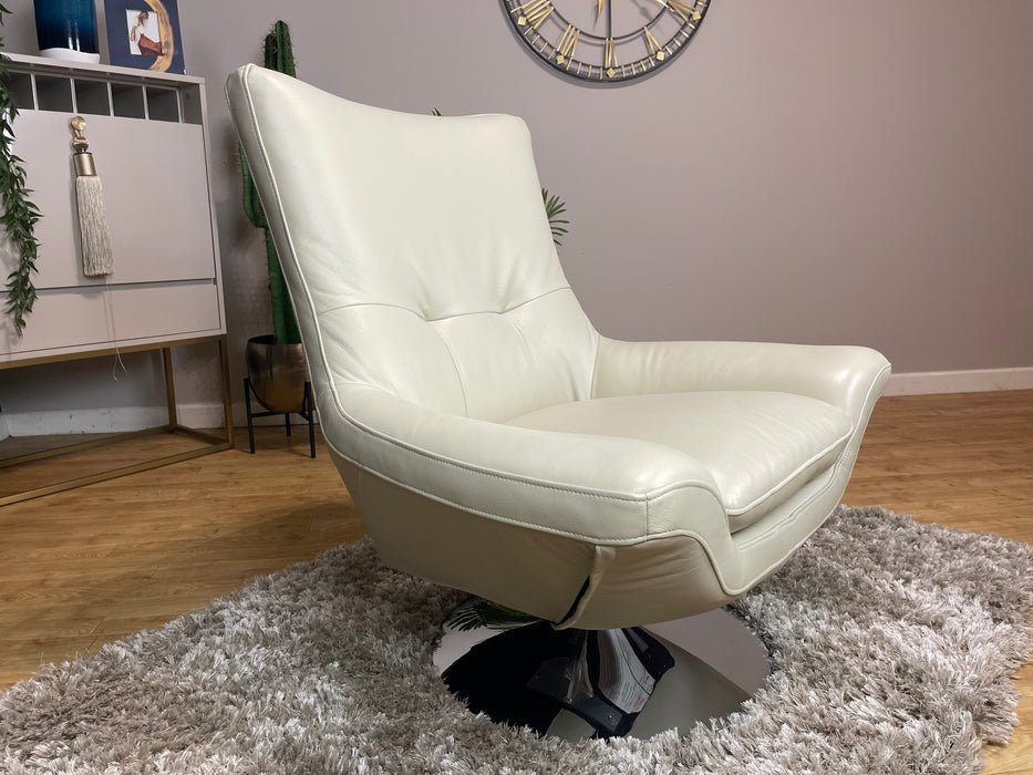 Missouri Bone China Leather Swivel Chair (WA2)