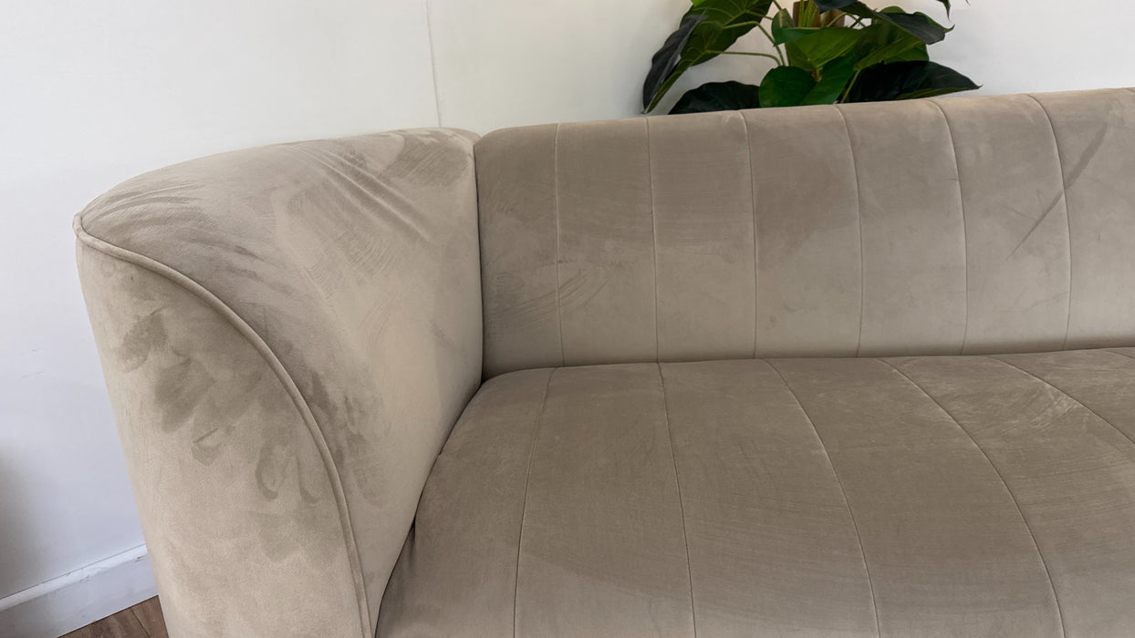 Sofology The Fitzrovia Fabric 3 Seater in Matt Velvet Stone Mix Without Trim