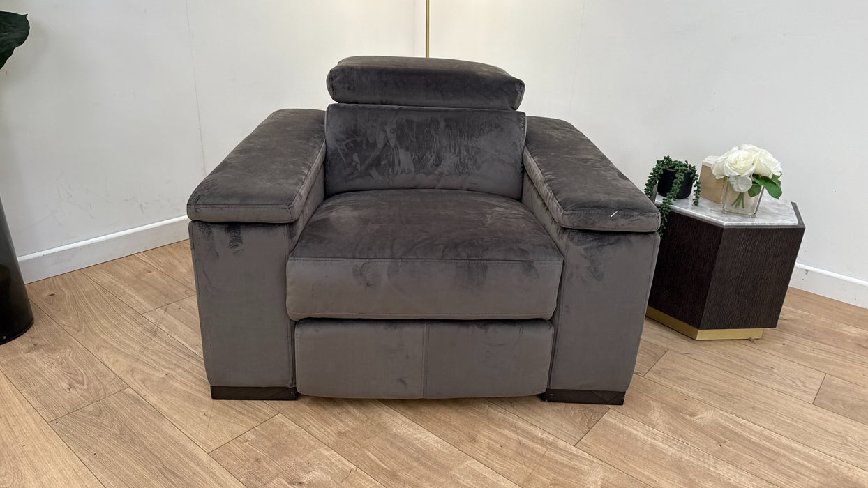 DFS Newbury Power Chair Silver