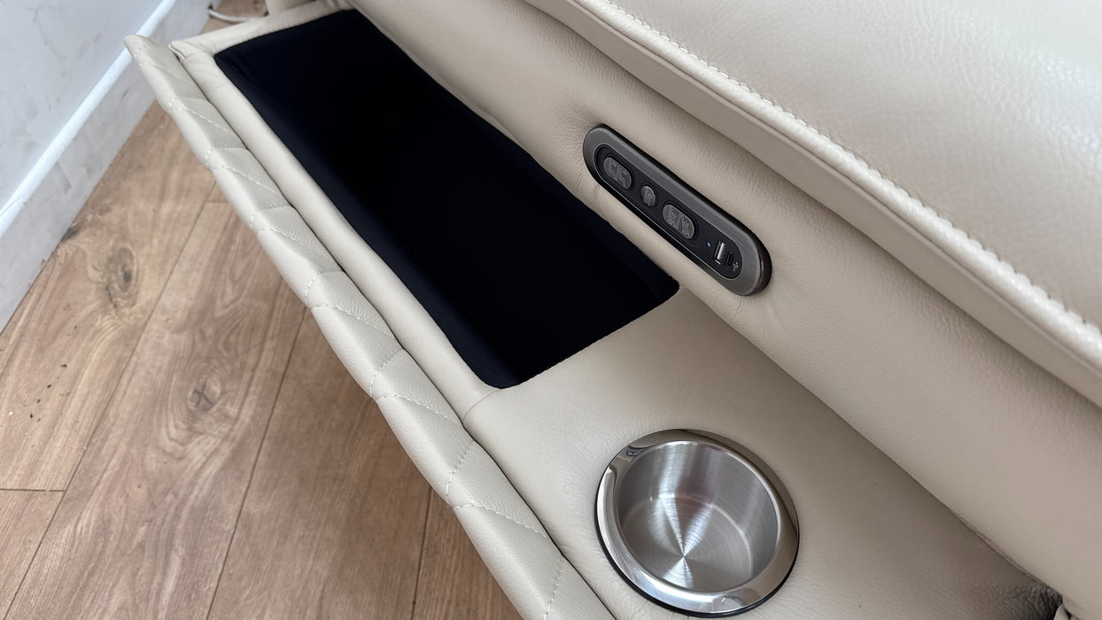 Sofology The Benz 2 Seater Recliner Sofa in Trusty Sheen Bone China