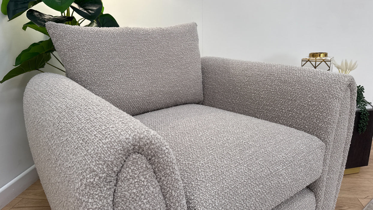 Sofology Marble Arch Fabric Chair in Cologne Plain Mink