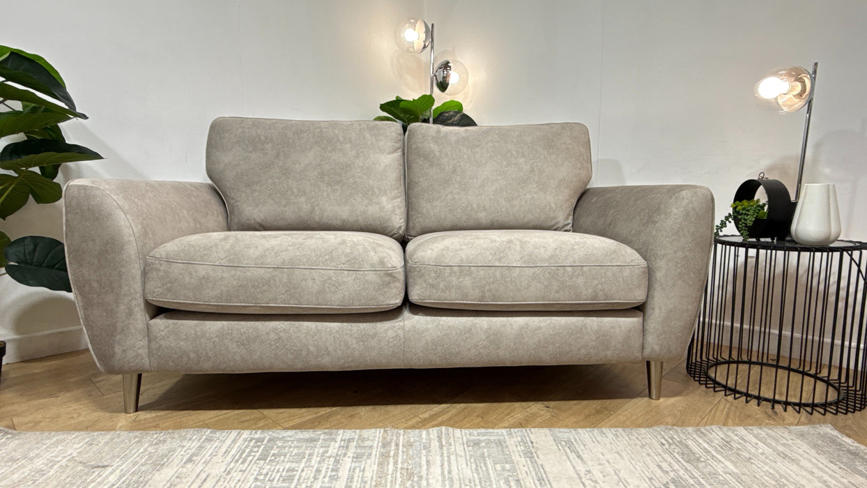 Sofology The Hackney Fabric 2 Seater Sprung Seats in Lifestyle Dapple Fabric Stone Mix