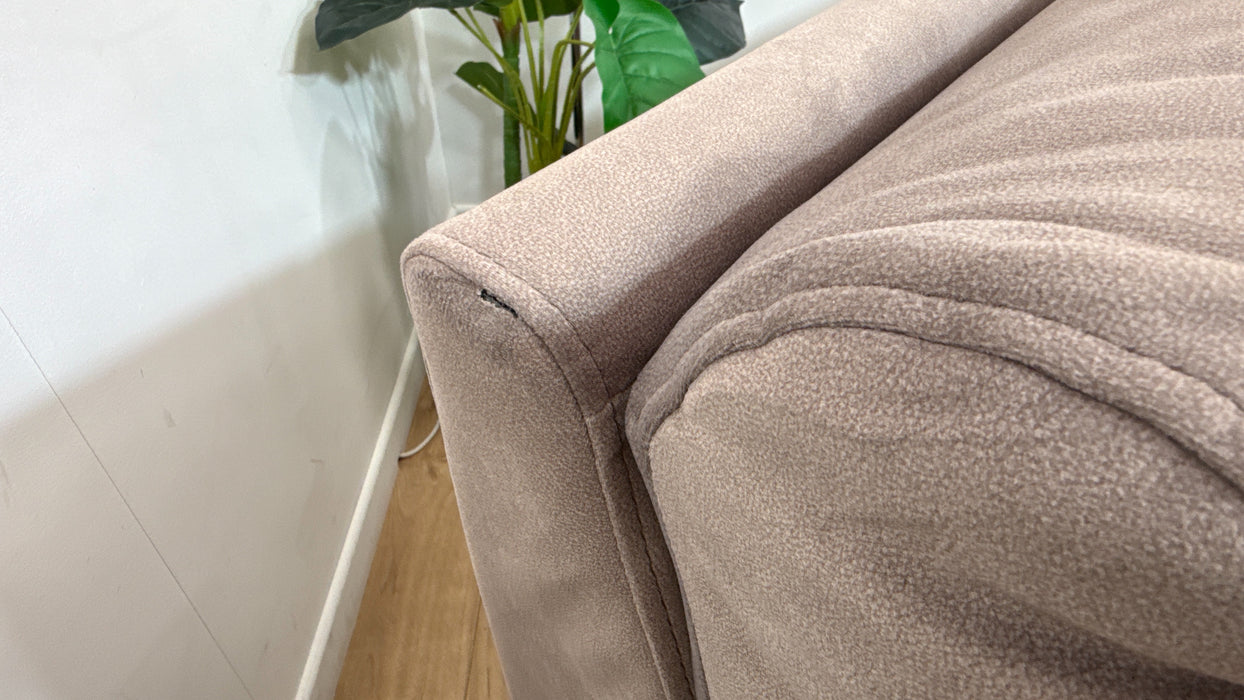 Sofology Ravello Fabric 2.5 Seater Power Recliner/Headrest in Lifestyle Flecked Nutmeg